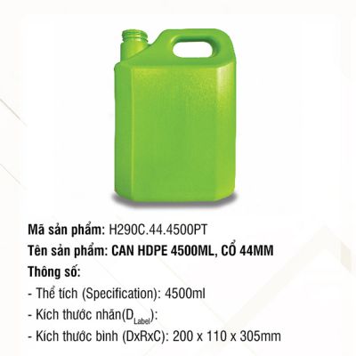 Can HDPE 4000ml Cổ 44mm